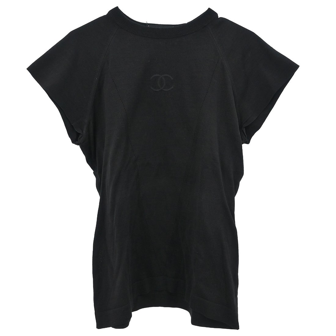 Chanel Vintage Black Short Sleeve T-Shirt Size 40 (1 of 10)