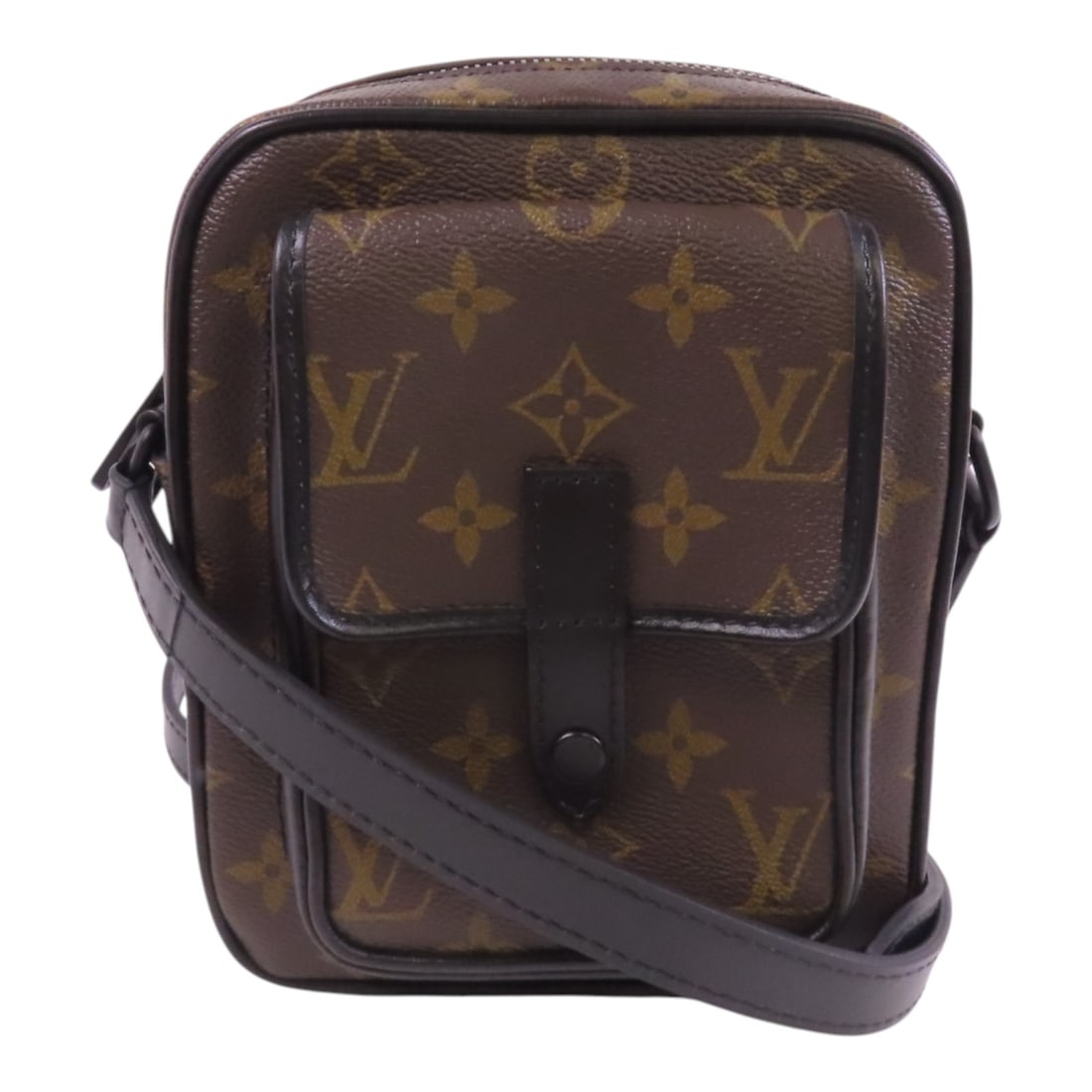 Louis Vuitton LV Christopher Shoulder Bag Monogram Brown PVC Canvas: Louis Vuitton LV Christopher Shoulder Bag Monogram Brown PVC Canvas The Louis Vuitton LV Christopher Wearable Shoulder Bag is a stylish accessory crafted from durable PVC coated canvas in a classic br