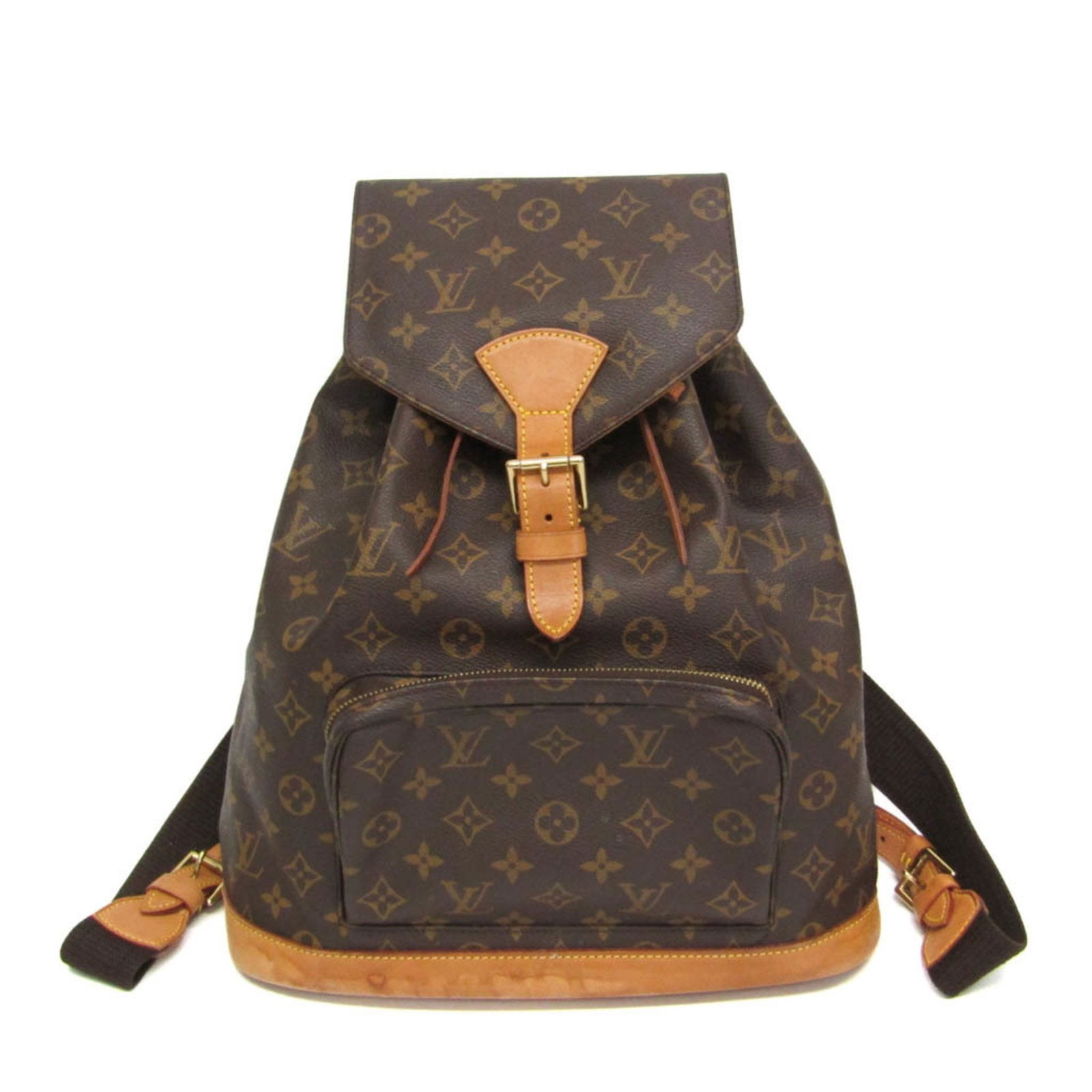 Louis Vuitton Montsouris Brown Canvas Backpack Bag (1 of 17)