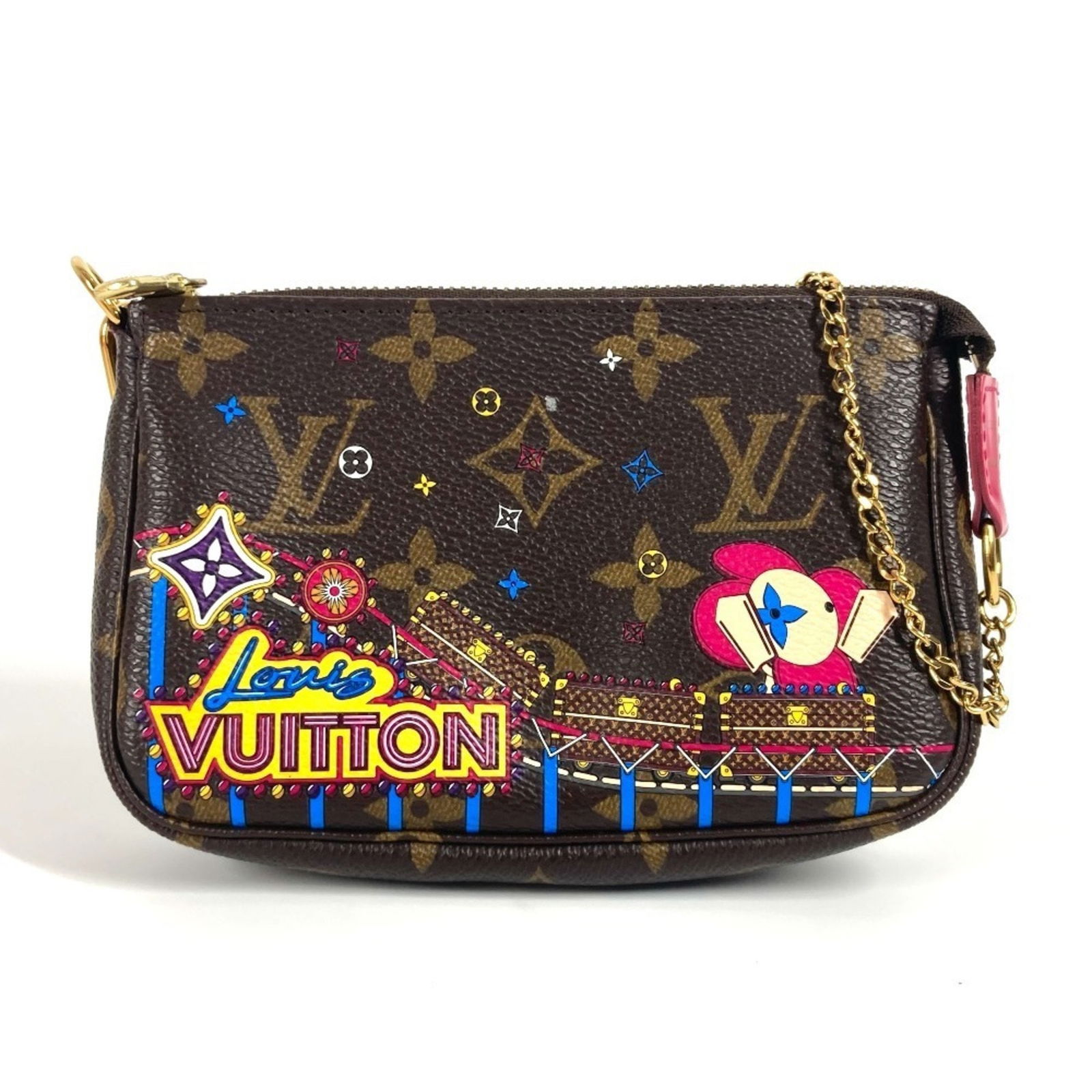 Louis Vuitton Brown Canvas Mini Pochette Accessoires Bag France: Louis Vuitton Brown Canvas Mini Pochette Accessoires Bag France This Louis Vuitton Mini Pochette Accessoires is crafted from brown canvas and features a compact and stylish design. Suitable for women,