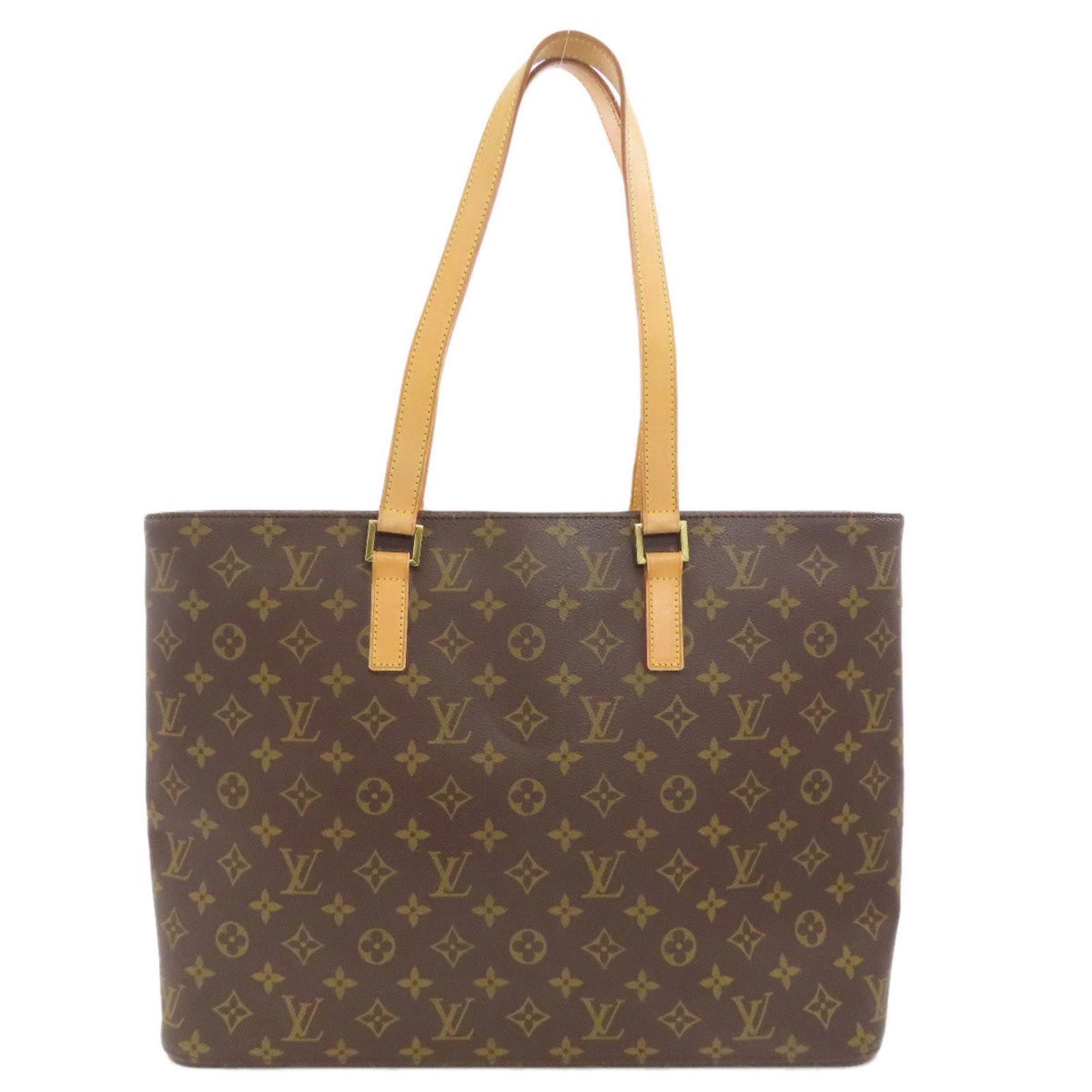 Louis Vuitton Luco Brown Canvas Tote Handbag France: Louis Vuitton Luco Brown Canvas Tote Handbag France This Louis Vuitton Luco tote bag is crafted from brown canvas and designed for women. It features a spacious interior and classic styling. The bag s