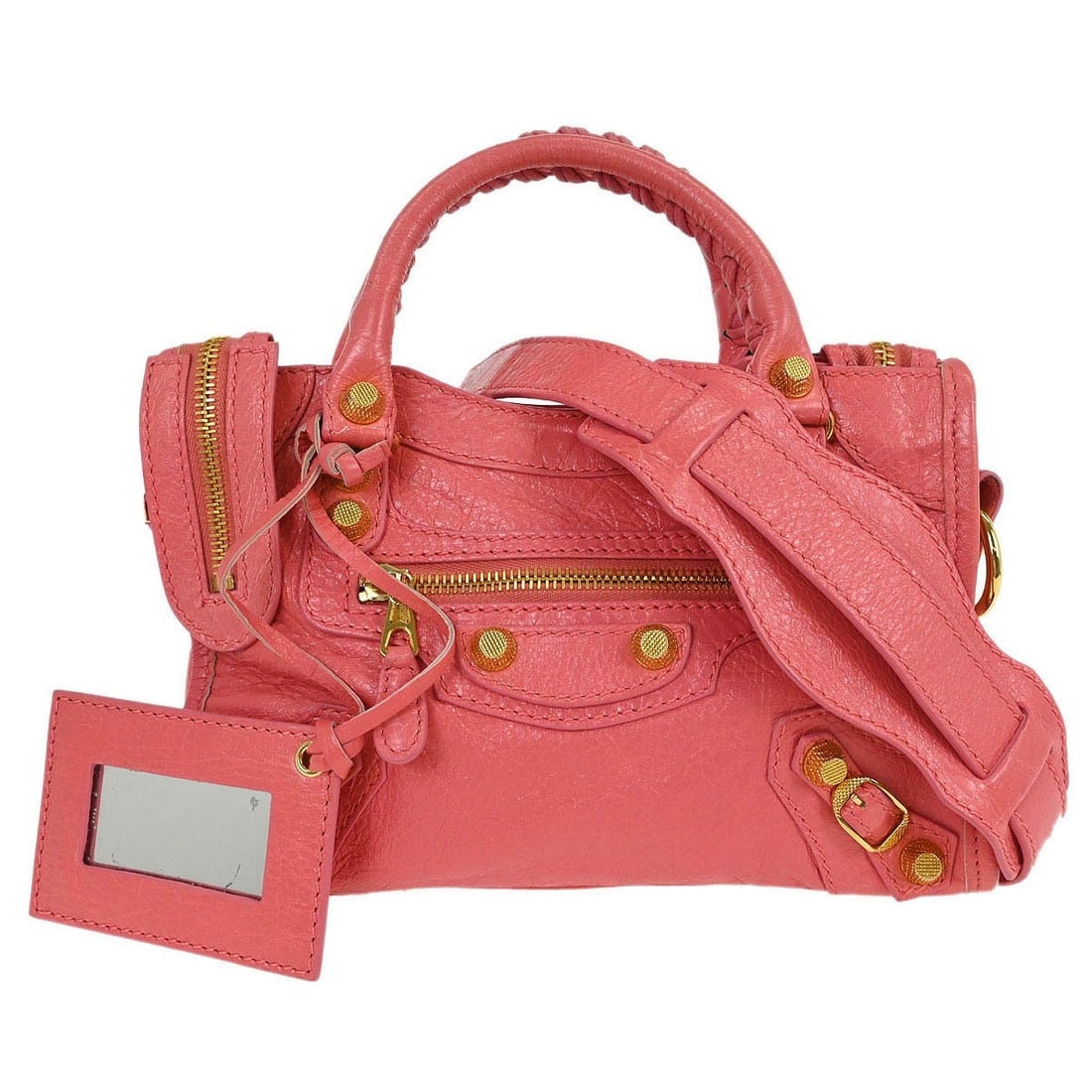 Balenciaga Pink Mini City Handbag 309544.6680.C.1660 Leather (1 of 10)