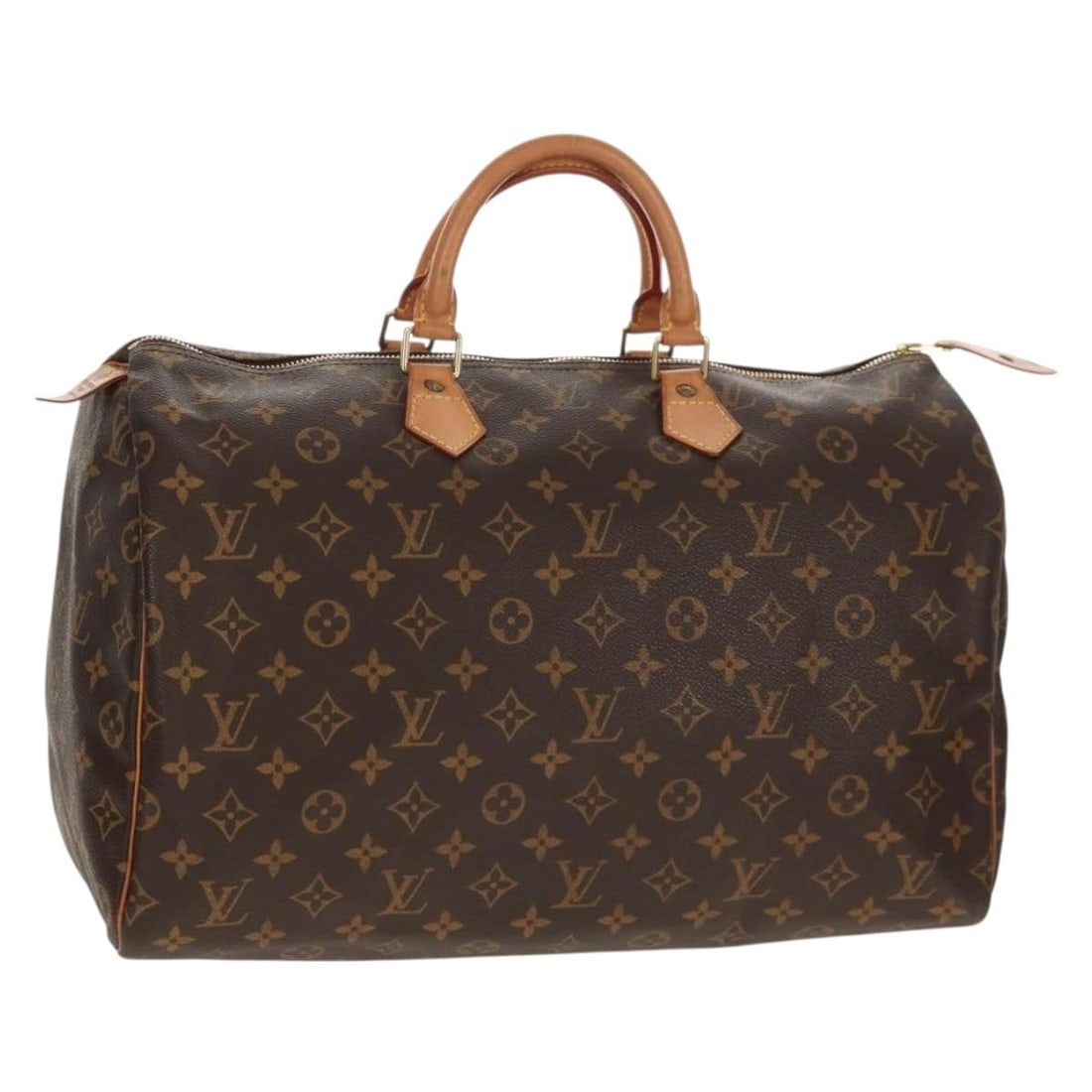 LOUIS VUITTON Monogram Speedy 40 Hand Bag M41522 Auth France: LOUIS VUITTON Monogram Speedy 40 Hand Bag M41522 Auth France Experience timeless elegance with the LOUIS VUITTON Monogram Speedy 40 Hand Bag. Crafted in France from durable Monogram Canvas, this styli