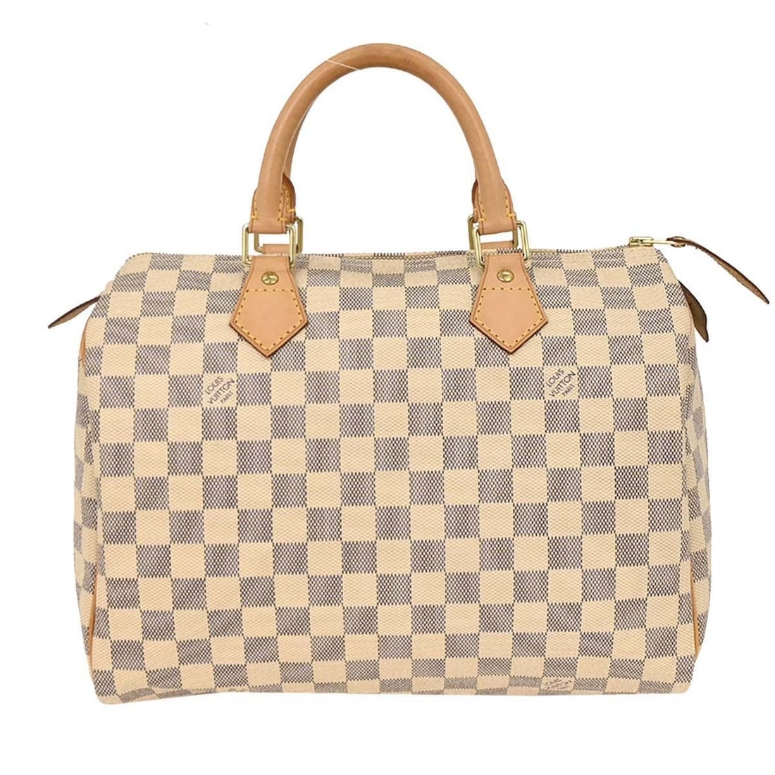 Louis Vuitton Damier Azur Speedy 30 Handbag N41533 Vintage Leather Duffle: Louis Vuitton Damier Azur Speedy 30 Handbag N41533 Vintage Leather Duffle The Louis Vuitton Damier Azur Speedy 30 Handbag is a stylish and functional accessory crafted in France. This vintage bag feat