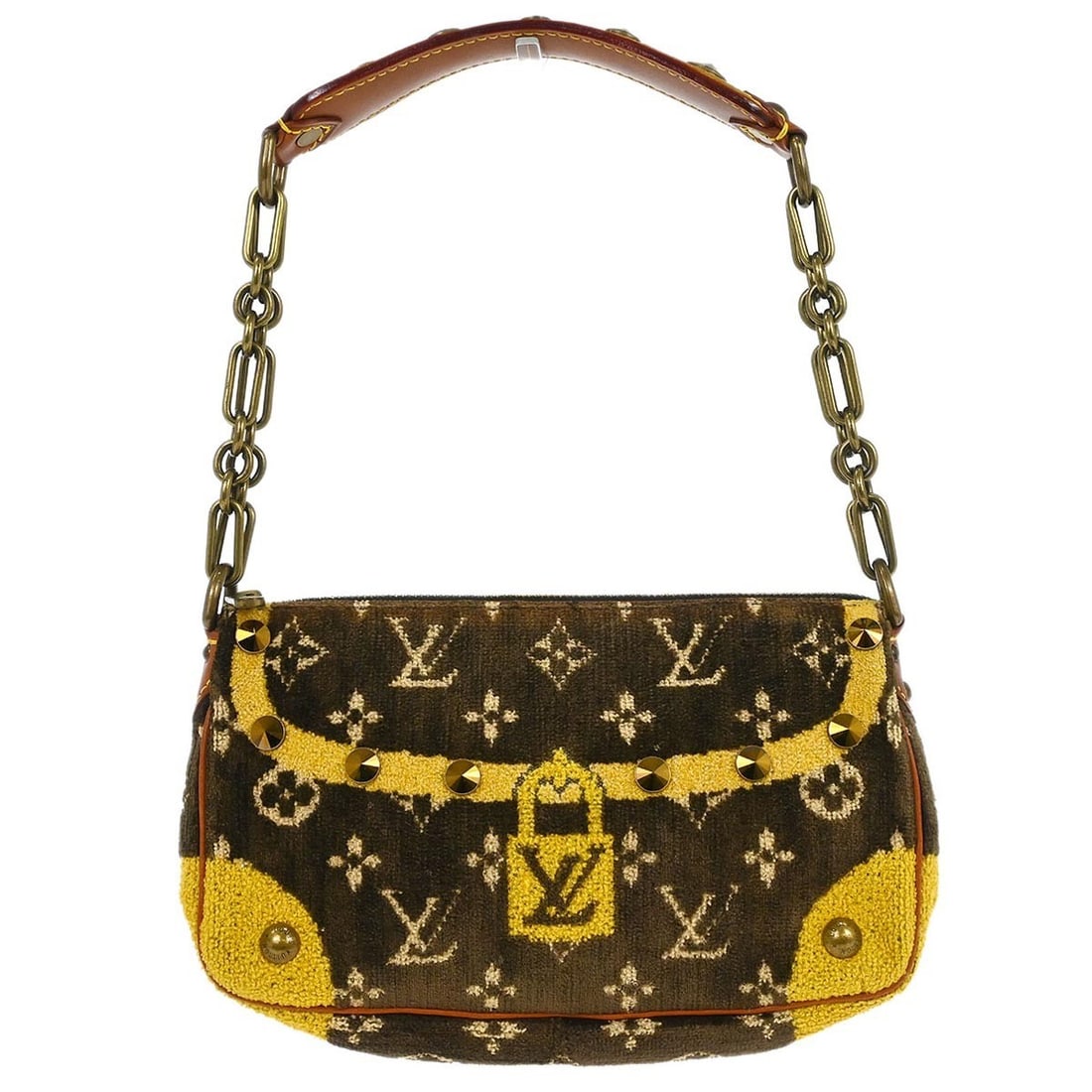 Louis Vuitton Monogram Trompe L'oeil Pochette Accessoires Velvet Bag: Louis Vuitton Monogram Trompe L'oeil Pochette Accessoires Velvet Bag Introducing the Louis Vuitton Monogram Trompe L'oeil Pochette Accessoires, a stylish mini bag perfect for casual occasions. This el