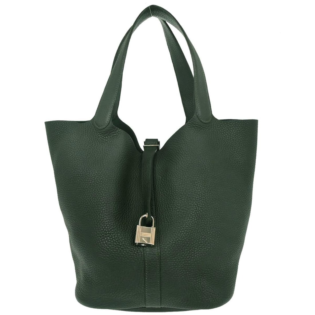 Green Taurillon Leather Picotin Lock 26 GM Handbag by Hermes (1 of 10)