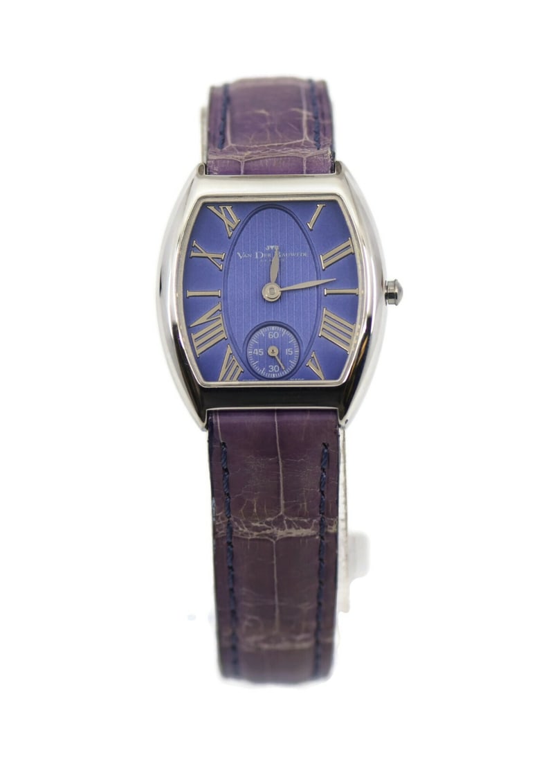 Van Der Bauwede Legend 800 Silver Quartz Wristwatch with Leather Band (1 of 3)