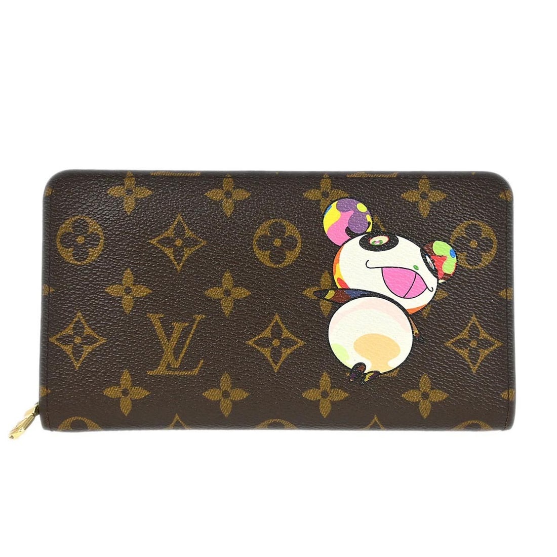 Louis Vuitton Monogram Panda Zip Wallet M61729 Brown Canvas: Louis Vuitton Monogram Panda Zip Wallet M61729 Brown Canvas Introducing the Louis Vuitton Monogram Panda Porte Monnaie Zip Wallet, a stylish and functional accessory perfect for daily use. This long w