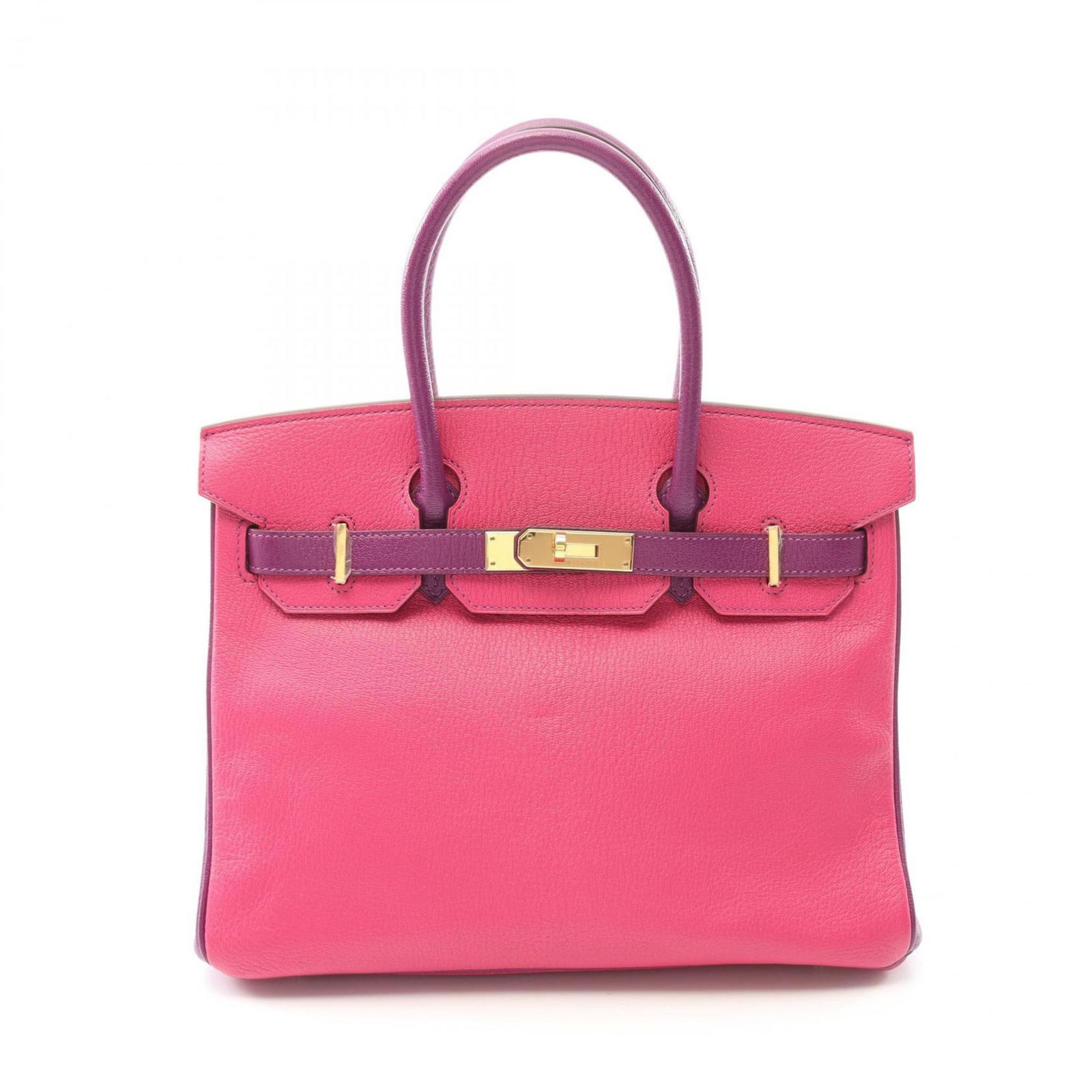 Pink Leather Hermes Birkin 30 Handbag with 24cm x 30cm x 15cm Dimensions: Pink Leather Hermes Birkin 30 Handbag with 24cm x 30cm x 15cm Dimensions This Hermes Birkin 30 is a stylish handbag crafted from pink leather. Designed for women, it features a spacious interior and s