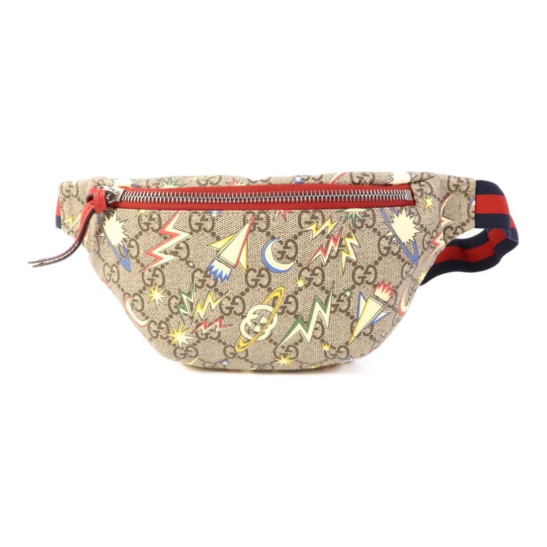 GUCCI GG Brown Waist Body Bag 502095 PVC Coated Canvas: GUCCI GG Brown Waist Body Bag 502095 PVC Coated Canvas This stylish GUCCI waist body bag is crafted from durable PVC coated canvas in a rich brown hue, combining functionality with luxury. Designed fo