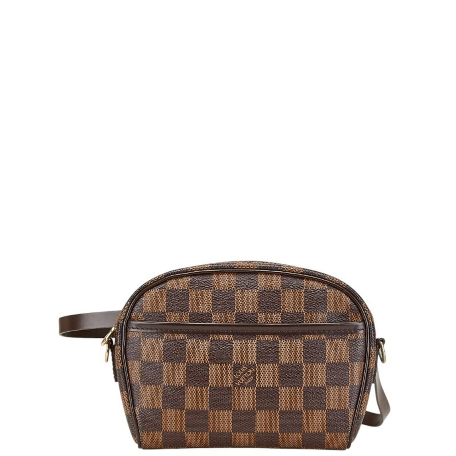 Louis Vuitton Ipanema Brown Canvas Crossbody Bag from France: Louis Vuitton Ipanema Brown Canvas Crossbody Bag from France The Louis Vuitton Ipanema is a women's bag crafted from brown canvas. Made in France, this bag features a compact design with dimensions of