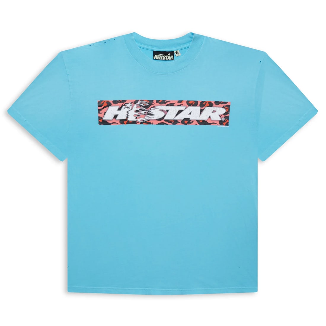 Large Blue Box Logo T Shirt by Hellstar: Large Blue Box Logo T Shirt by Hellstar This authentic Hellstar Box Logo Blue Tee is un-used and in unworn condition. It features the classic box logo design and comes in a blue colorway. Size: Large.