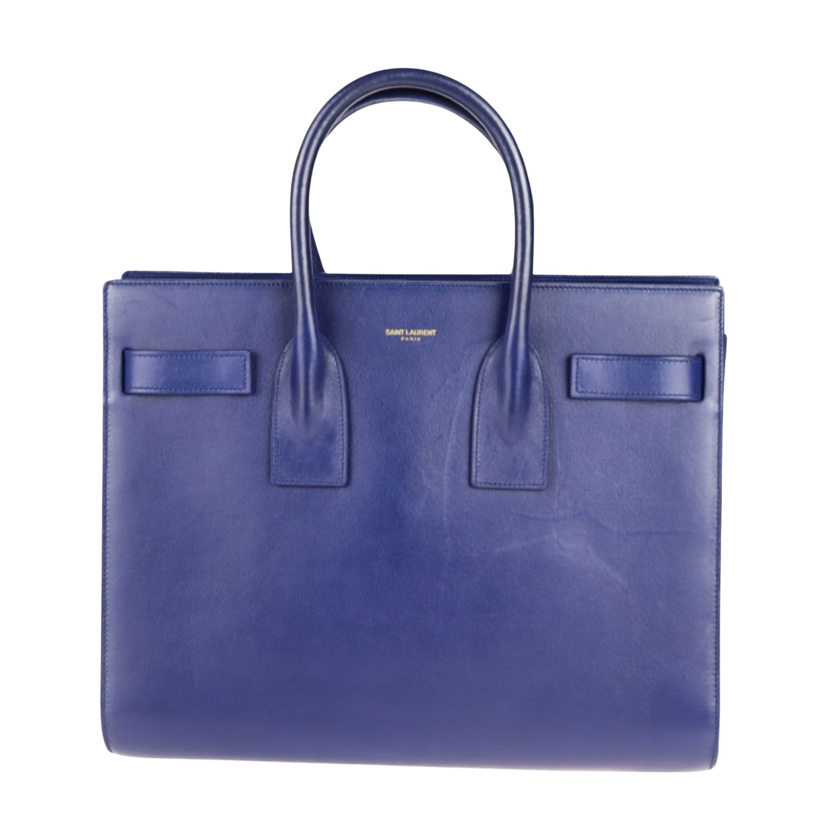 Blue Leather Bag by Saint Laurent Italy 25cm x 31cm x 10.5cm (1 of 10)