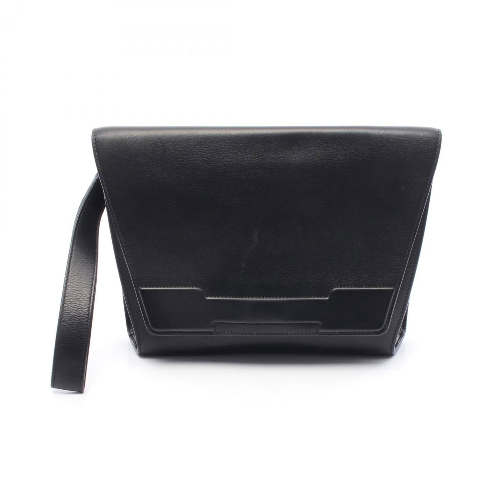 Black leather bag by Hermes 25 cm France (1 of 8)