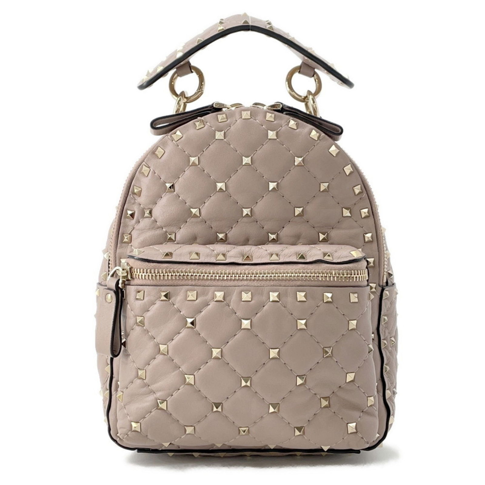 Rockstud Grey Leather Shoulder Bag by Valentino Garavani (1 of 1)