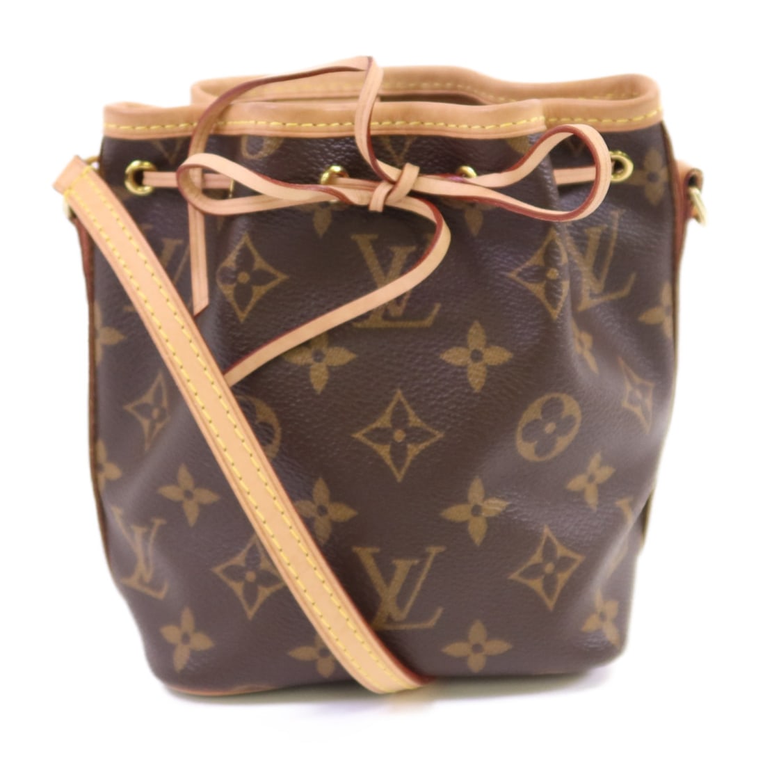 Louis Vuitton Nano Noe Brown Canvas Shoulder Crossbody Bag M41346 with GHW (1 of 14)