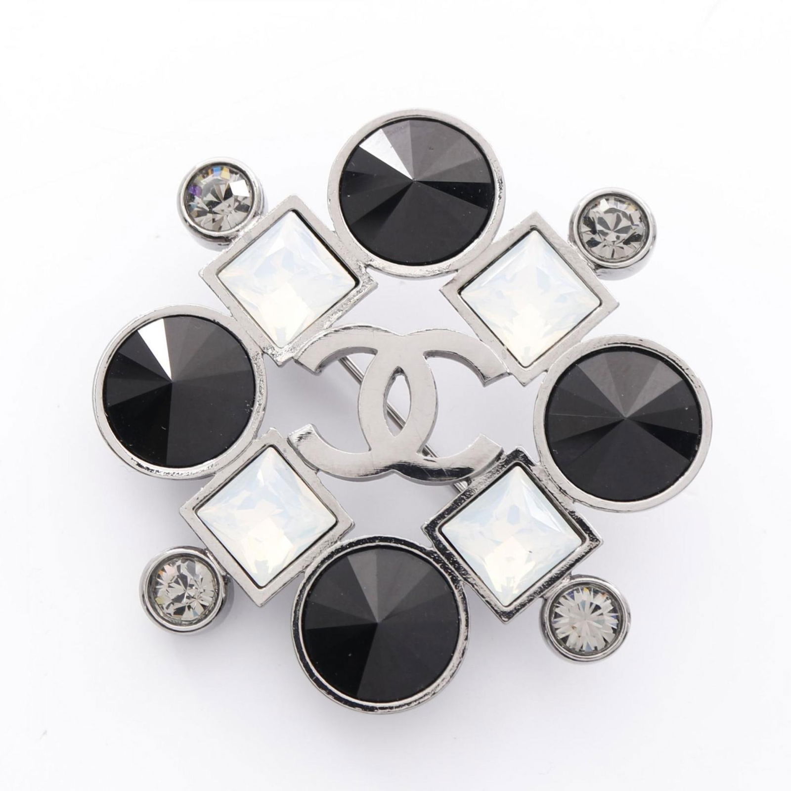 Coco Mark black metal accessory by Chanel 5cm (1 of 1)