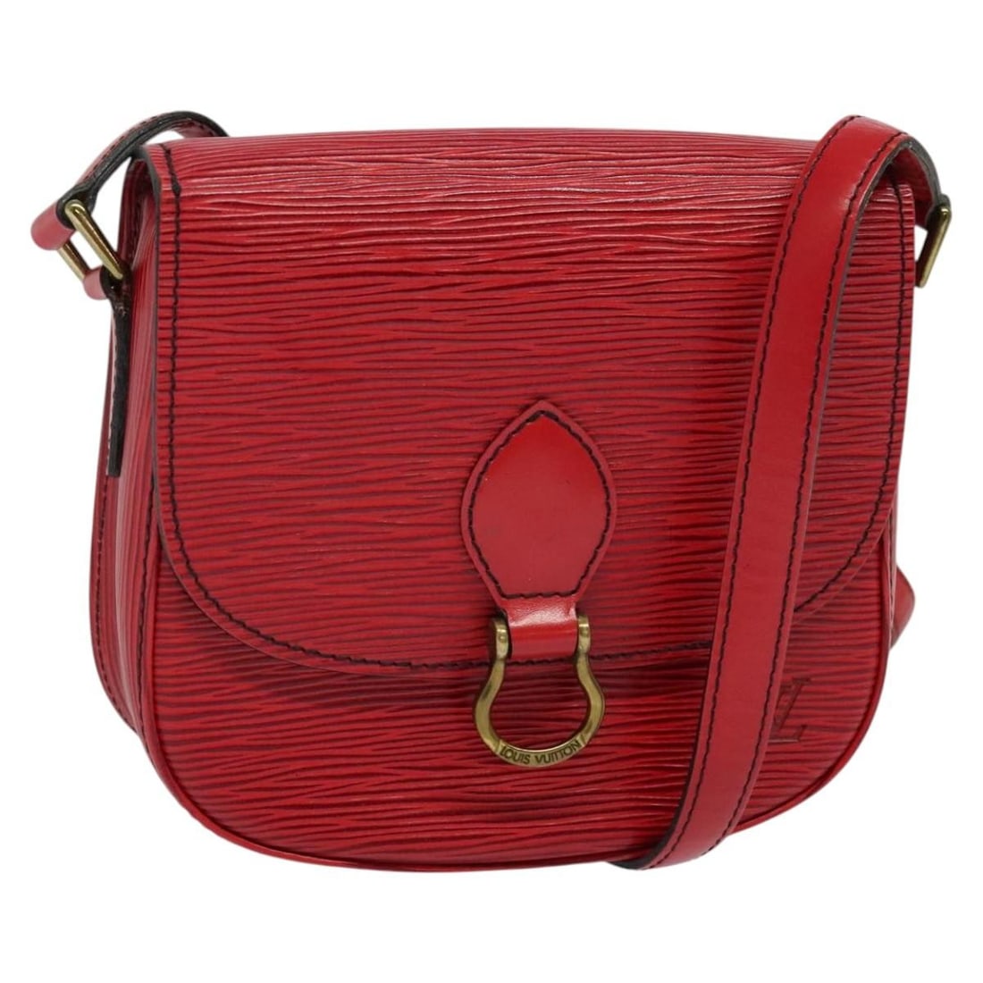 LOUIS VUITTON Epi Saint Cloud PM Red Shoulder Bag M52217 Auth: LOUIS VUITTON Epi Saint Cloud PM Red Shoulder Bag M52217 Auth The LOUIS VUITTON Epi Saint Cloud PM Shoulder Bag is a stylish accessory crafted from high-quality Epi leather in a vibrant red color. Thi