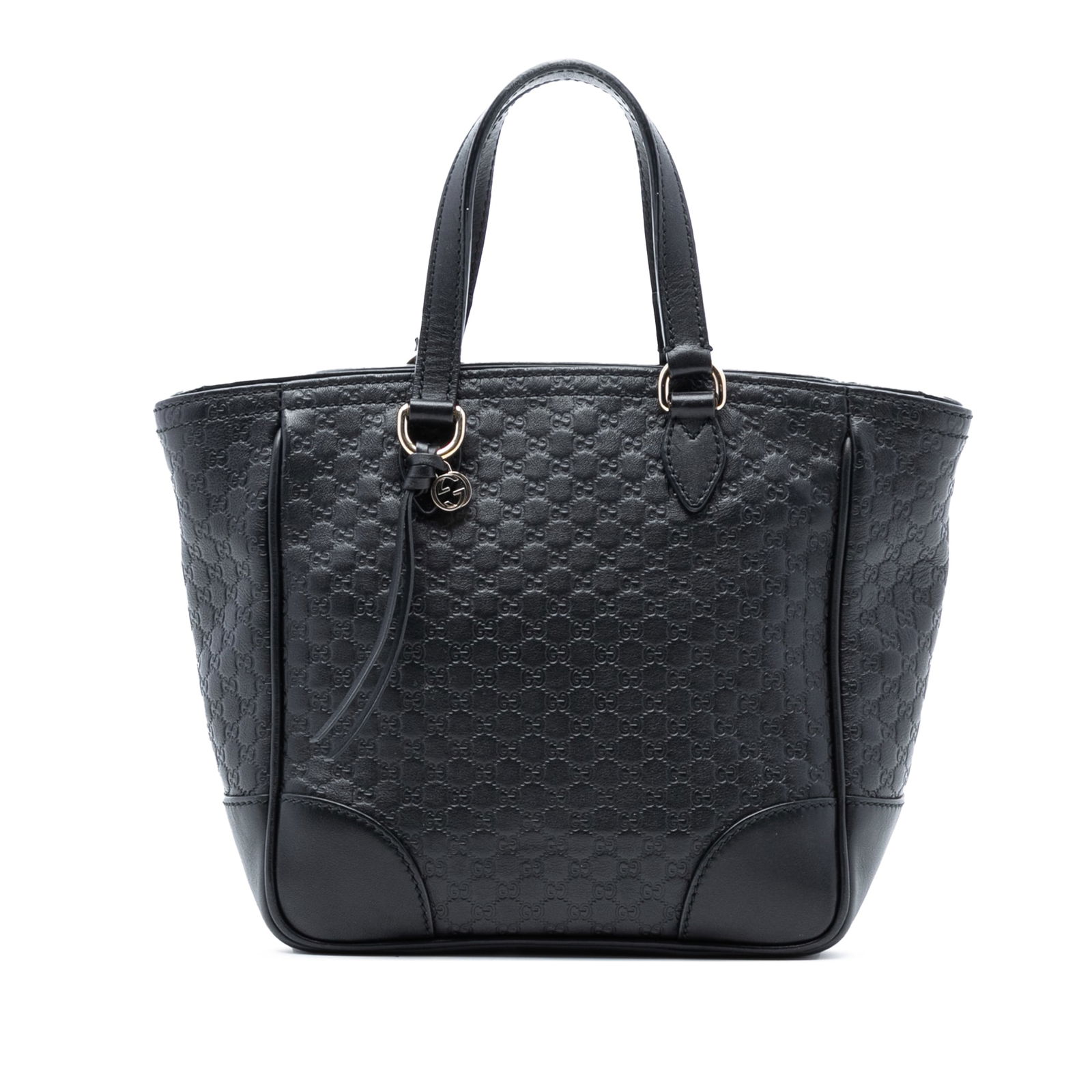 Gucci Bree Small Black Microguccissima Embossed Leather Satchel Bag: Gucci Bree Small Black Microguccissima Embossed Leather Satchel Bag This Gucci Small Microguccissima Bree Satchel features an embossed black leather body with flat leather handles and a top zip closur