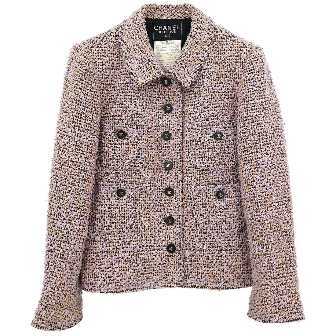 Chanel Vintage Purple Wool Jacket Size 42 (1 of 10)