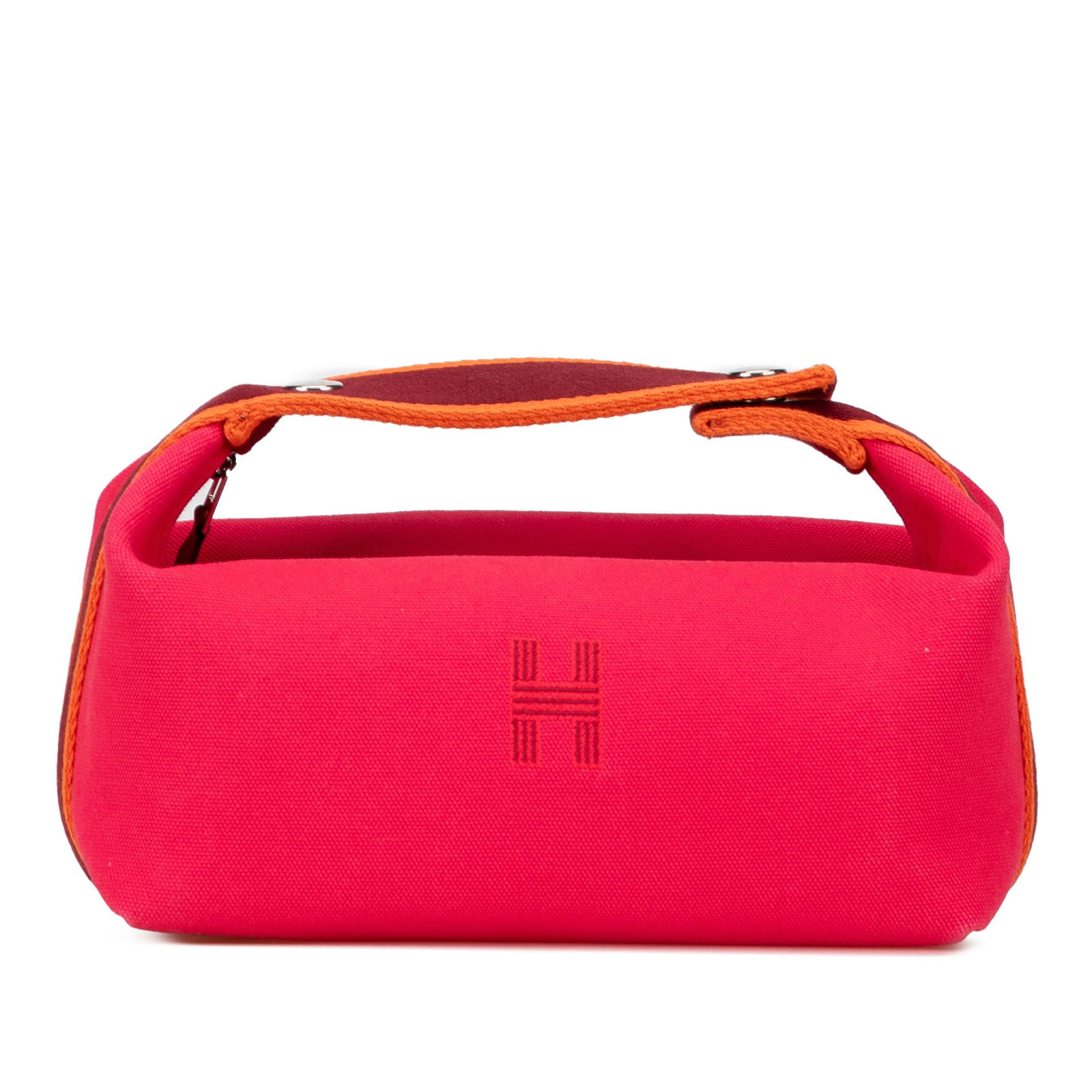 Hermes Small Canvas Bride A Brac Bag Pink Fabric (1 of 11)