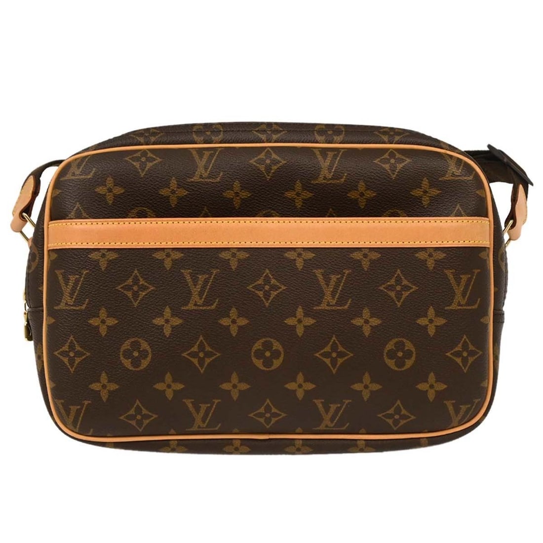 Louis Vuitton Monogram Reporter PM Shoulder Bag M45254 Brown Canvas (1 of 10)