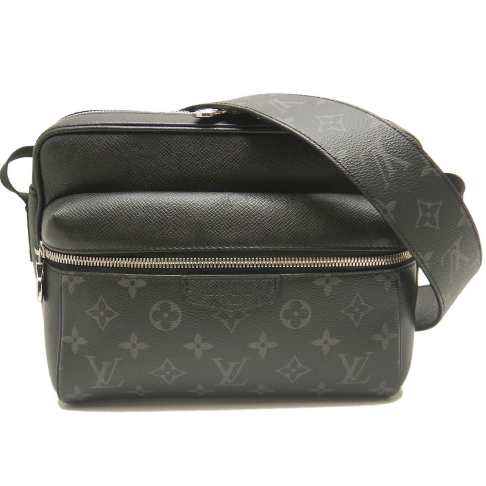 Black Canvas Outdoor Model Bag by Louis Vuitton: Black Canvas Outdoor Model Bag by Louis Vuitton This Louis Vuitton Outdoor bag features a sleek black canvas design and is crafted for unisex use. Made in France, it offers a compact and practical sil