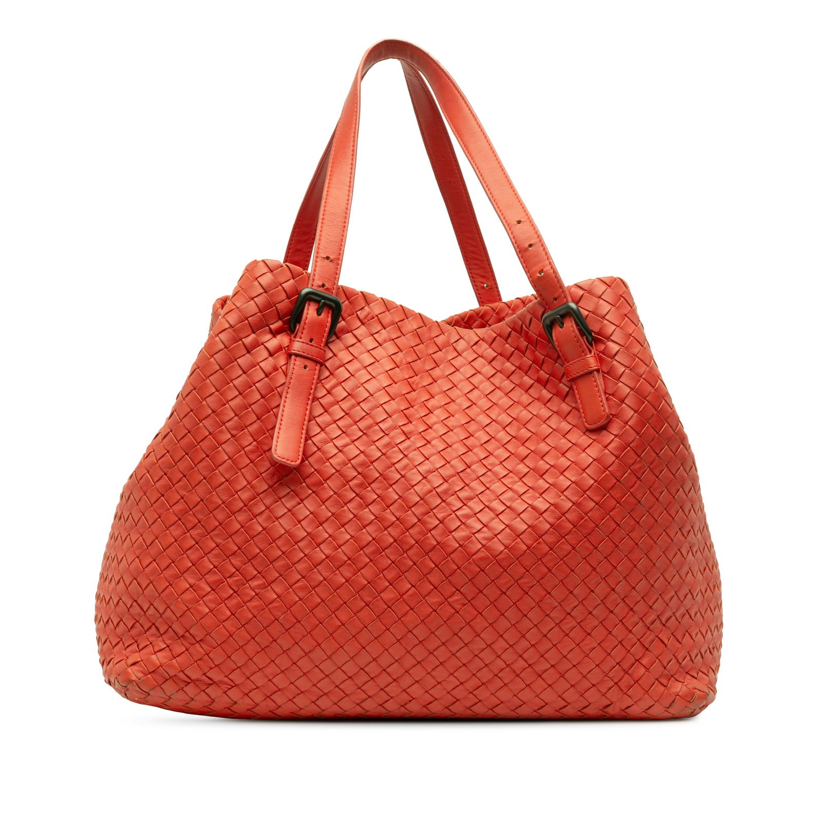 Bottega Veneta Large Nappa Intrecciato Cesta Tote Bag Red Leather: Bottega Veneta Large Nappa Intrecciato Cesta Tote Bag Red Leather The Bottega Veneta Large Nappa Intrecciato Cesta Tote is a stunning example of Italian craftsmanship, featuring a beautifully woven le