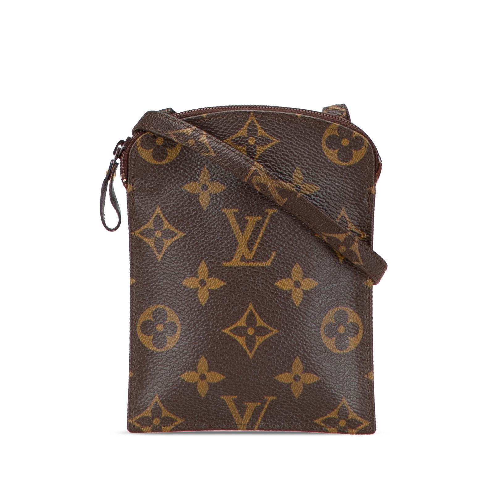 Louis Vuitton Monogram Pochette Secret Passport Holder Brown Canvas (1 of 11)