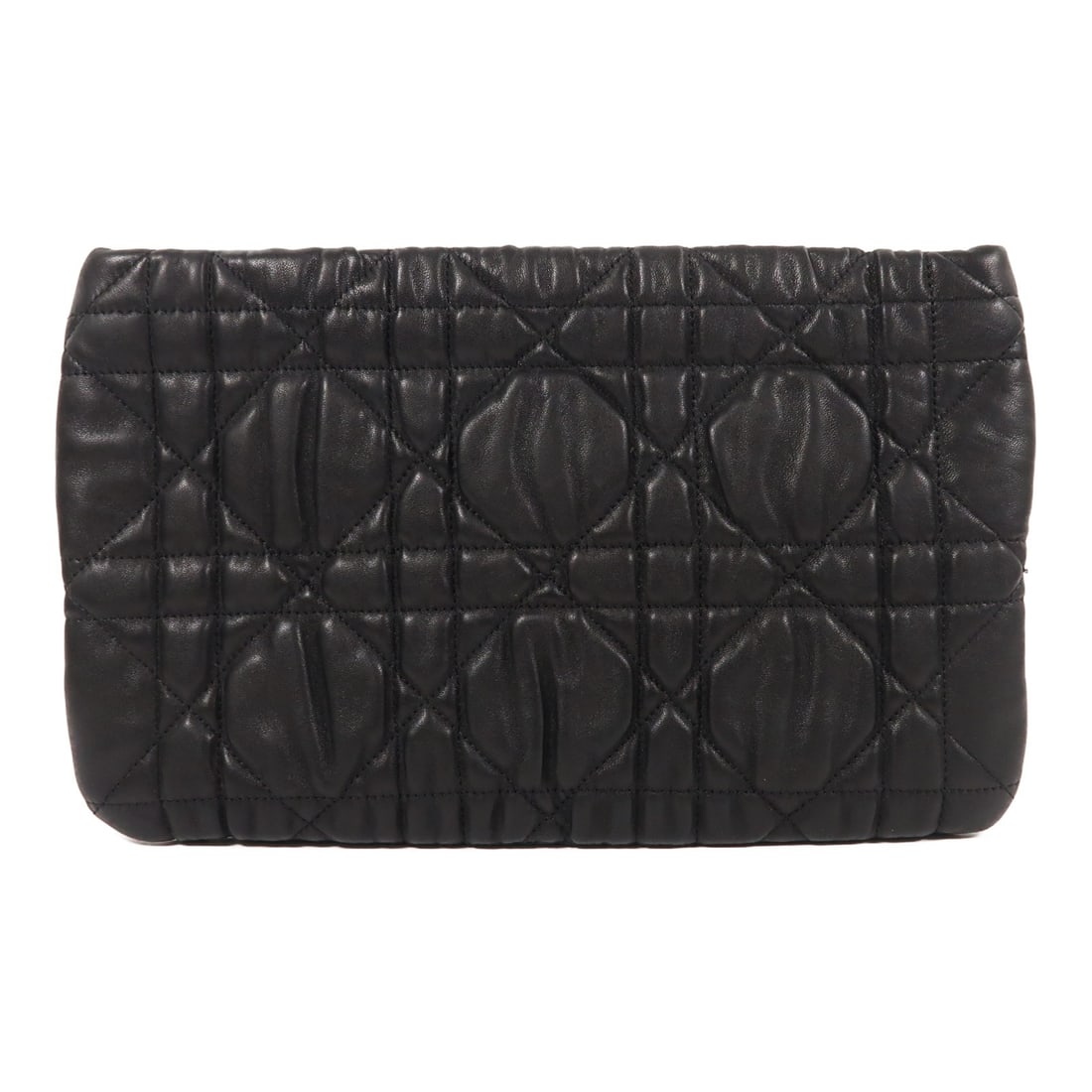 Christian Dior Black Lambskin Clutch Bag GHW Elegant Pouch (1 of 11)