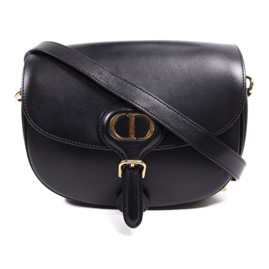 Dior Bobby Bag Medium Black Calfskin Shoulder Bag GHW M9319UMOL (1 of 18)