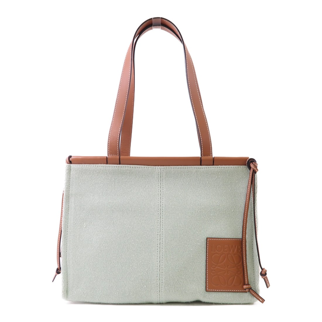 Loewe Cushion Canvas Green Tote Shoulder Bag (1 of 18)