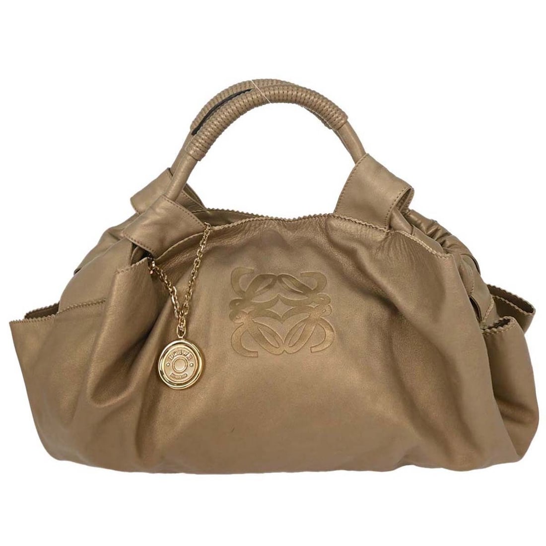 Loewe Gold Lambskin Nappa Aire Large Tote Handbag 261008 (1 of 10)