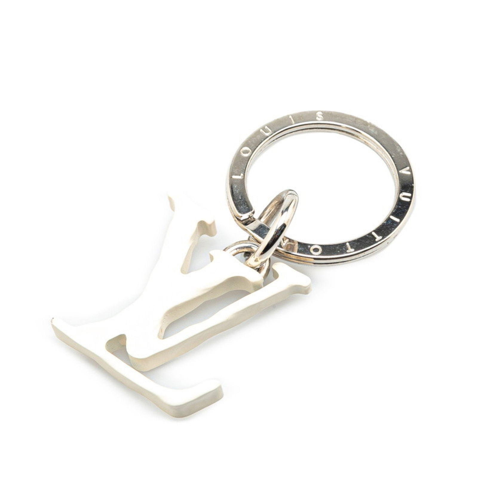 Louis Vuitton Porte cles silver tone metal key holder (1 of 1)