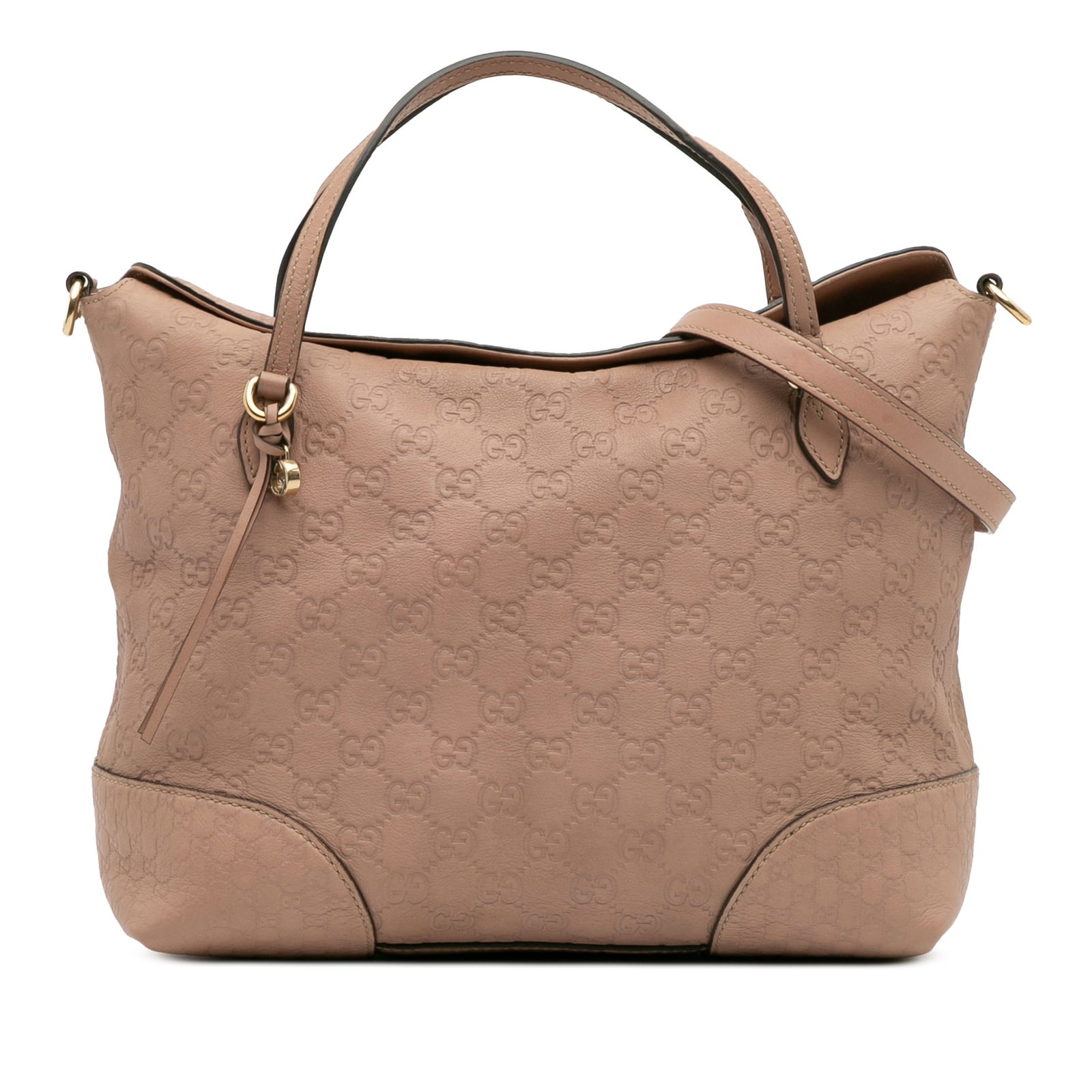 Gucci Medium Guccissima Bree Fold Over Tote Brown Leather: Gucci Medium Guccissima Bree Fold Over Tote Brown Leather This Medium Guccissima Bree Fold Over Tote by Gucci is a stylish accessory crafted from embossed leather. It features flat leather handles and