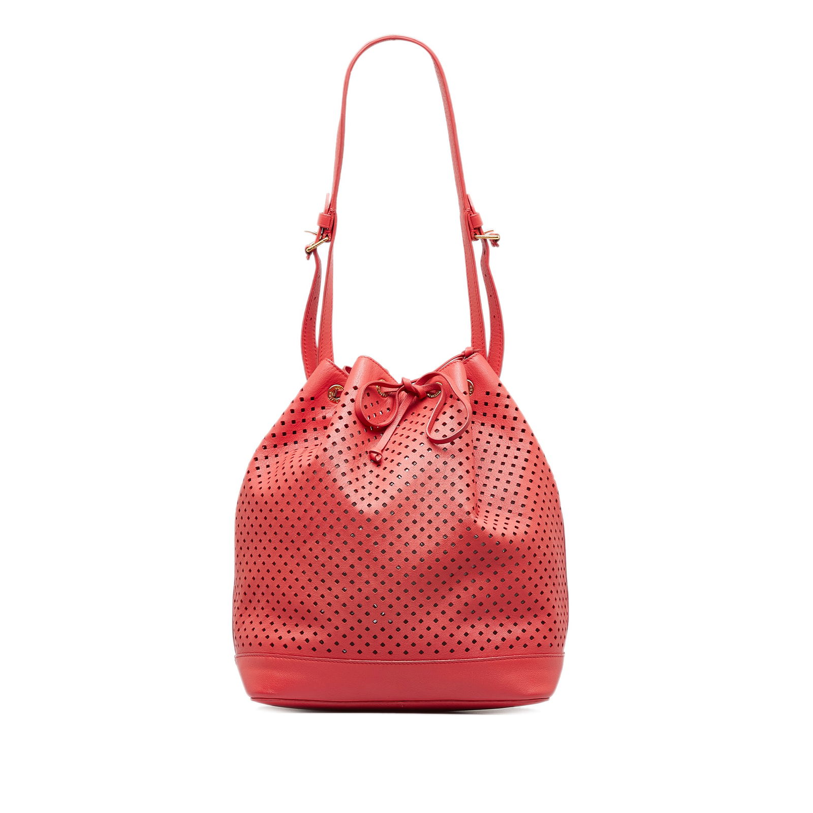 Louis Vuitton x Sofia Coppola Red Perforated Noe Bag (1 of 14)
