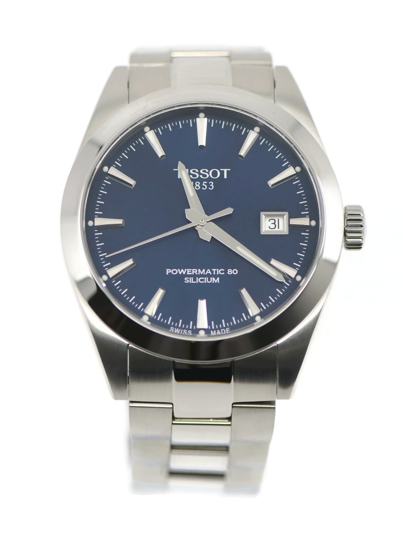 Tissot Gentleman Automatic Blue Dial Stainless Steel 40mm Watch T1274071104100 (1 of 6)