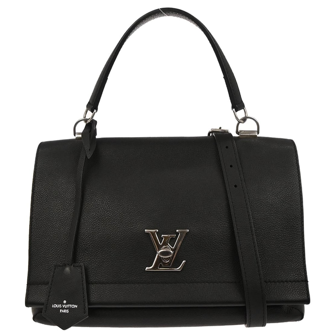 Black Leather Lockme II Cartable 2way Handbag by Louis Vuitton M50250 (1 of 10)