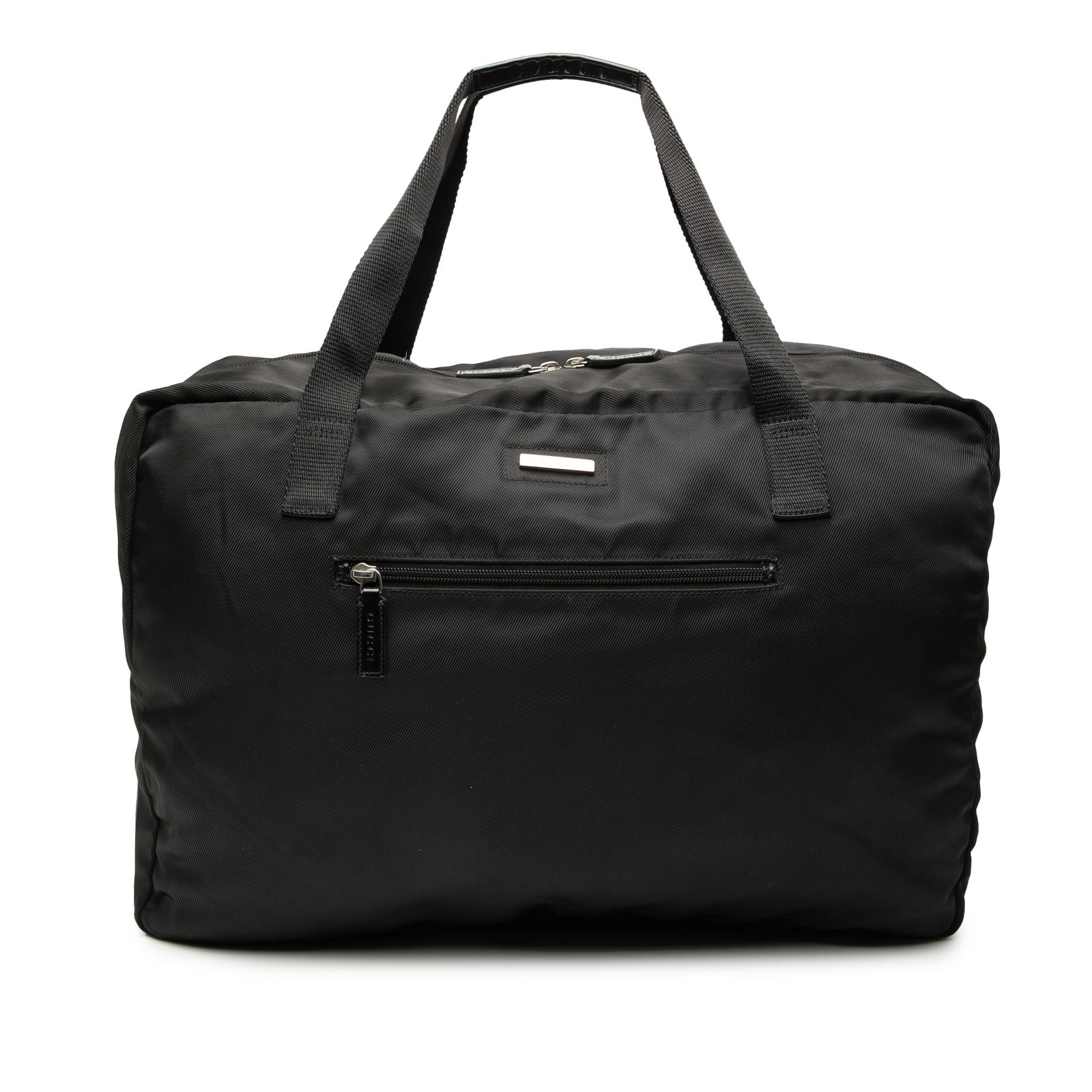 Black Nylon Boston Bag with Leather Handles by Gucci (1 of 7)