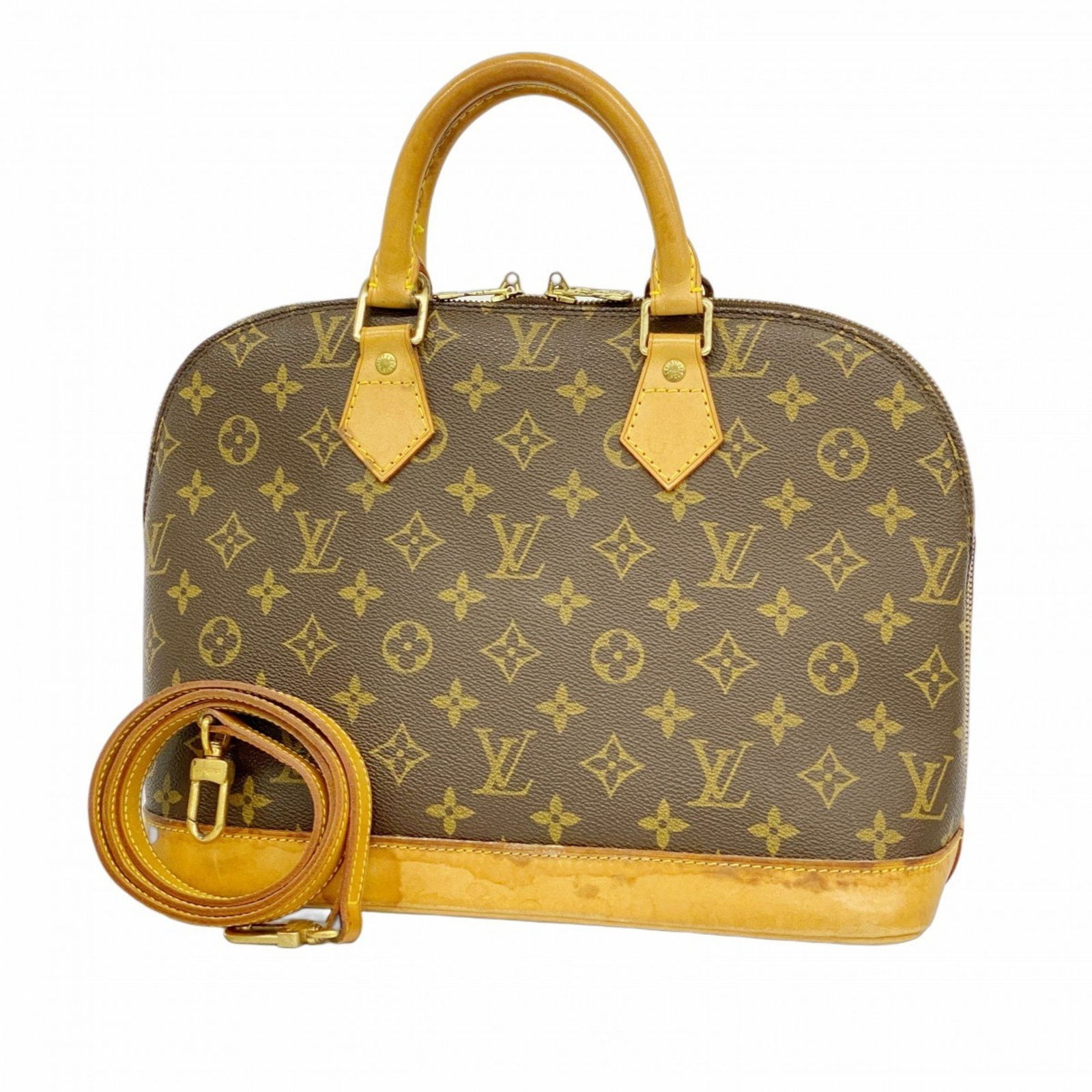 Louis Vuitton Alma brown canvas handbag France (1 of 1)