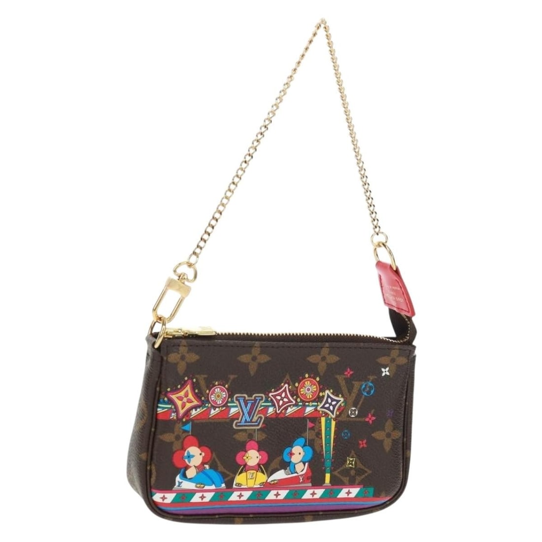 Vivienne Mini Pochette Monogram Canvas Pouch by Louis Vuitton M69976: Vivienne Mini Pochette Monogram Canvas Pouch by Louis Vuitton M69976 This Louis Vuitton Monogram Vivienne Mini Pochette Accessoires is crafted from signature monogram canvas and features a compact pou