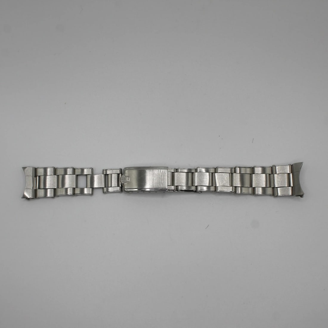 Vintage Steel 17MM Stretch Oyster Rivet 51 End Links Watch Bracelet (1 of 7)