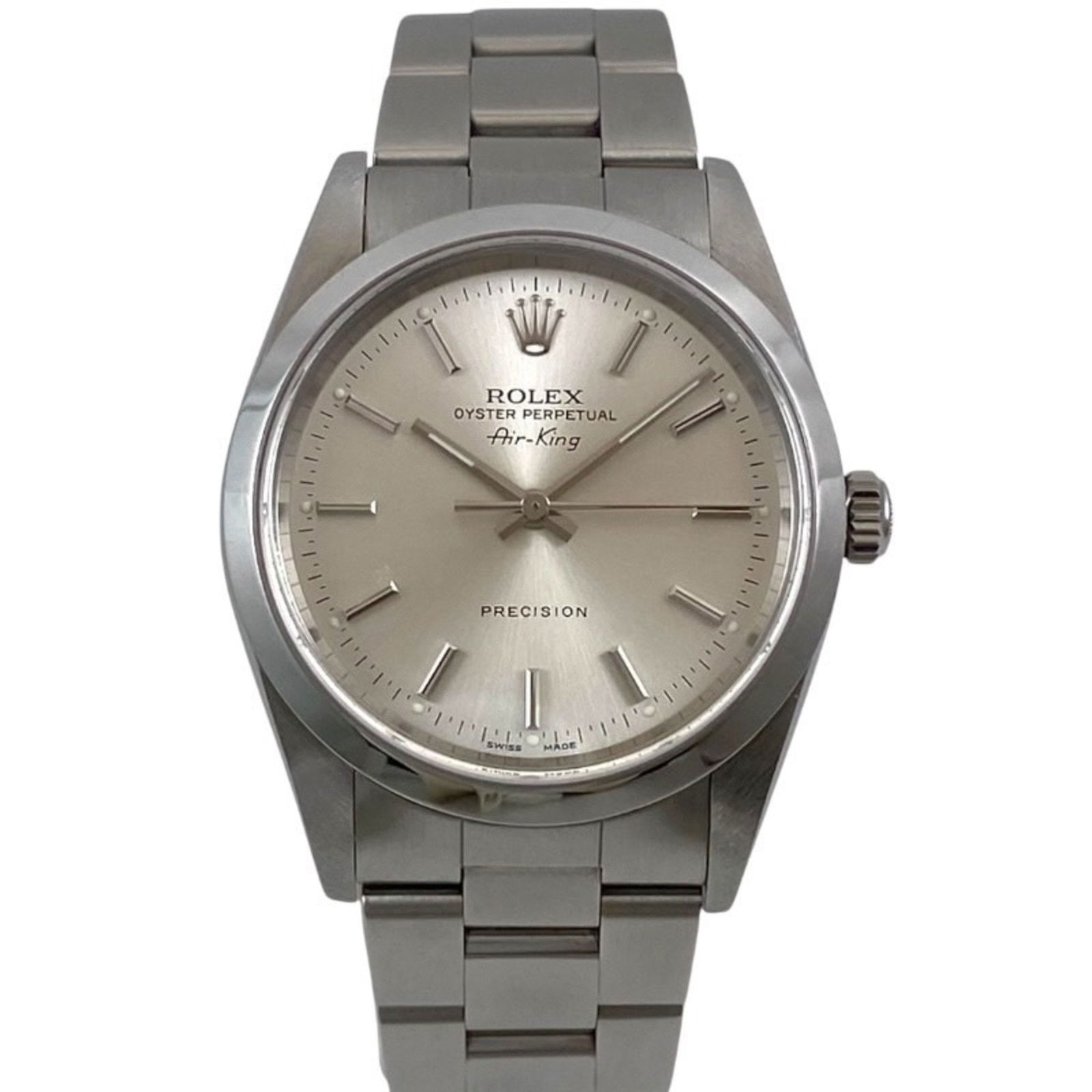 Air King Steel Watch by Rolex 34mm Silver Dial Swiss Made (1 of 1)
