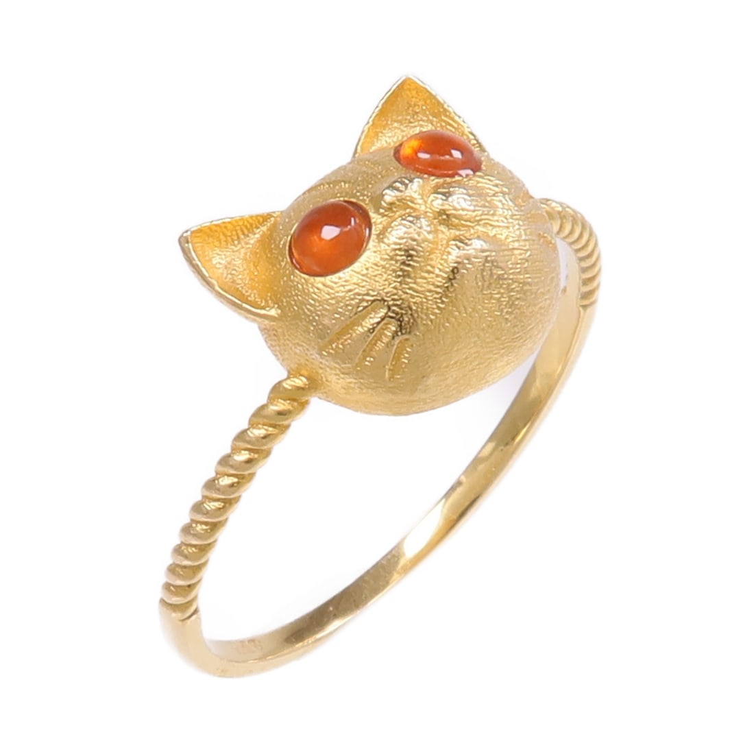 18K Yellow Gold Ring in US Size 6.25 (1 of 7)