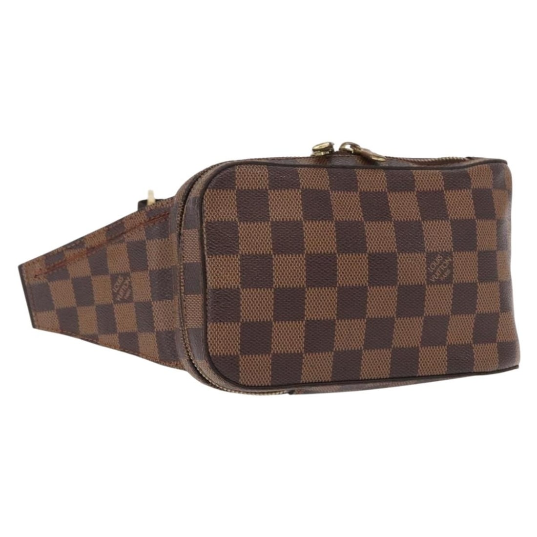 Louis Vuitton Geronimos Damier Ebene Canvas Shoulder Bag N51994 from Spain: Louis Vuitton Geronimos Damier Ebene Canvas Shoulder Bag N51994 from Spain This is a Louis Vuitton Damier Ebene Geronimos shoulder bag, crafted from signature Damier Ebene canvas. The bag features a c