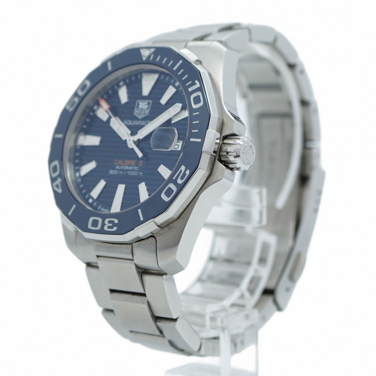 Tag Heuer Aquaracer Steel Blue Dial Swiss Men's Watch 41.2mm (1 of 1)