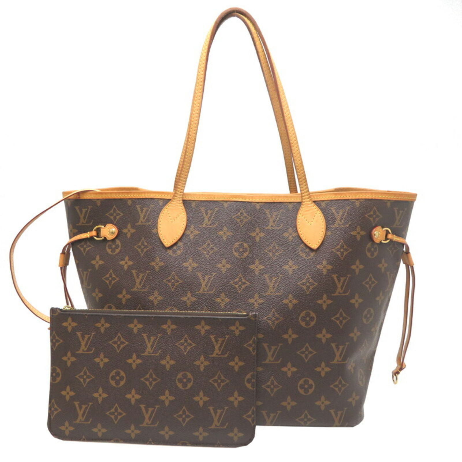 Neverfull MM Brown Canvas Tote Bag by Louis Vuitton: Neverfull MM Brown Canvas Tote Bag by Louis Vuitton This Louis Vuitton Neverfull MM is crafted from brown canvas and designed for women. Produced in Spain, the bag features the classic Neverfull MM si