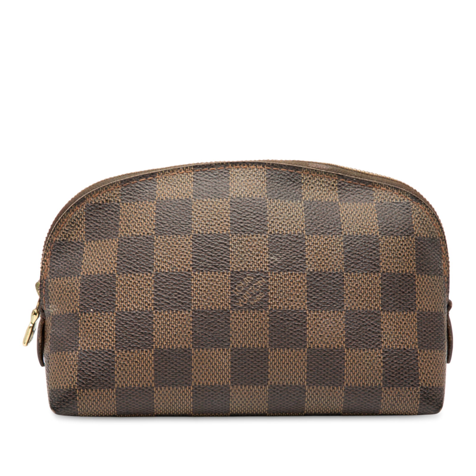 Louis Vuitton Damier Ebene Cosmetic Pouch PM Brown Fabric (1 of 8)