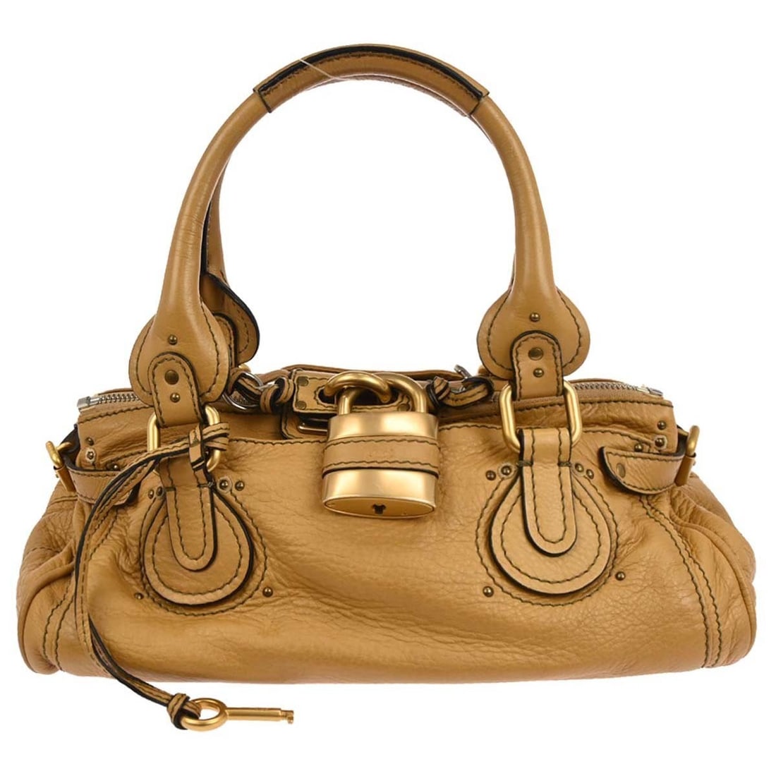 Paddington Medium Leather Top Handle Bag in Brown by Chloe (1 of 10)