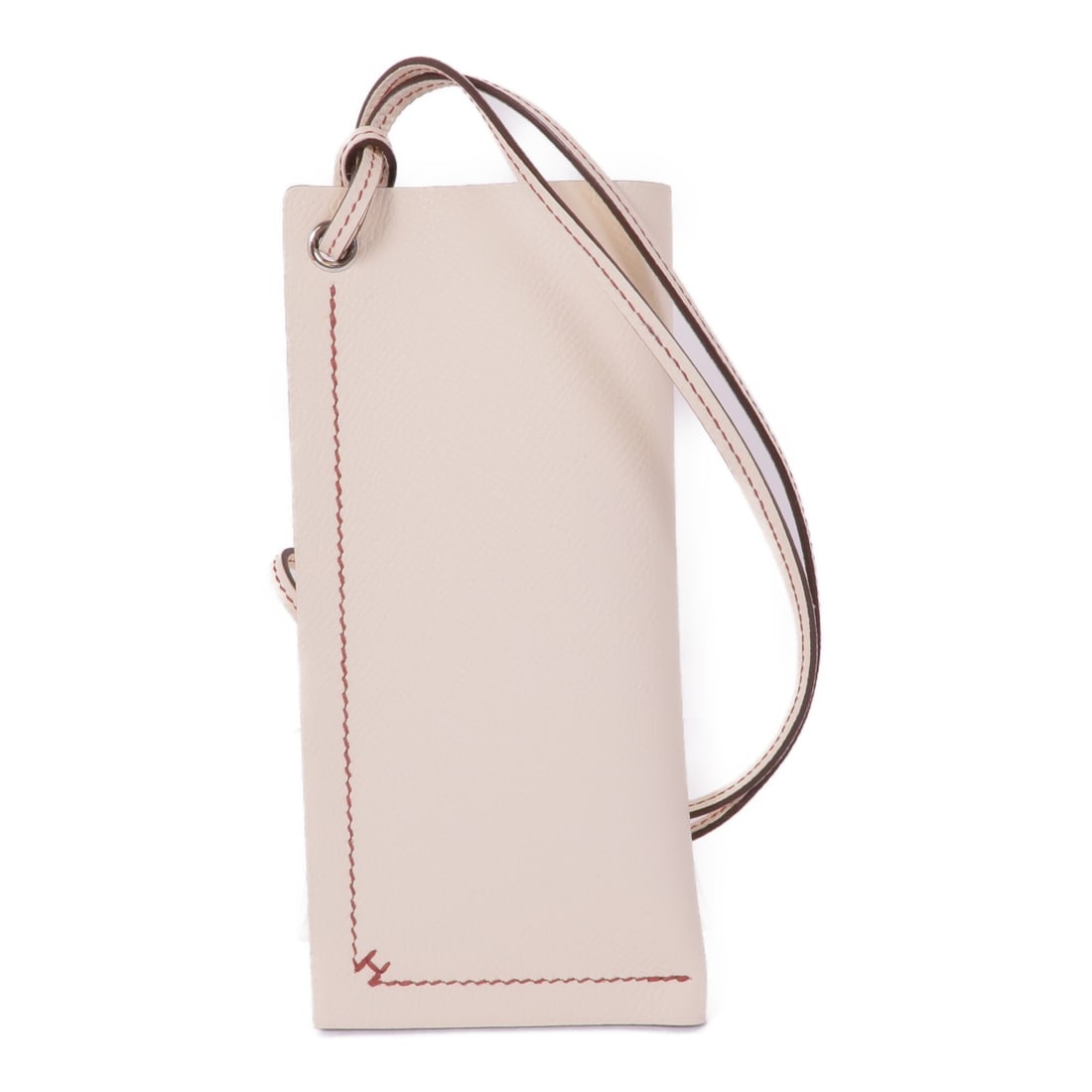 HERMES Sellier Glasses Case Epsom Leather White PHW: HERMES Sellier Glasses Case Epsom Leather White PHW This elegant HERMES Sellier Glasses Case is crafted from premium Epsom leather, showcasing a pristine Craie white color. Designed to protect your ey